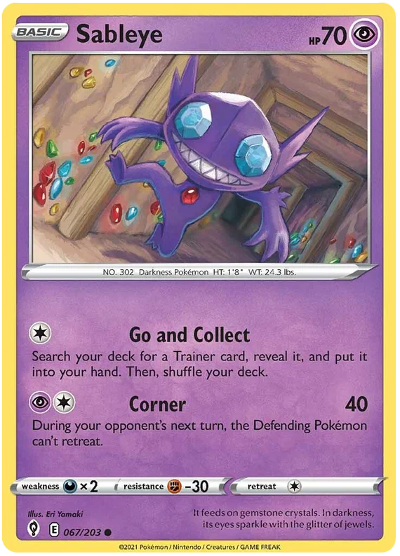 Sableye 067/203 - Pokemon TCG Evolving Skies card