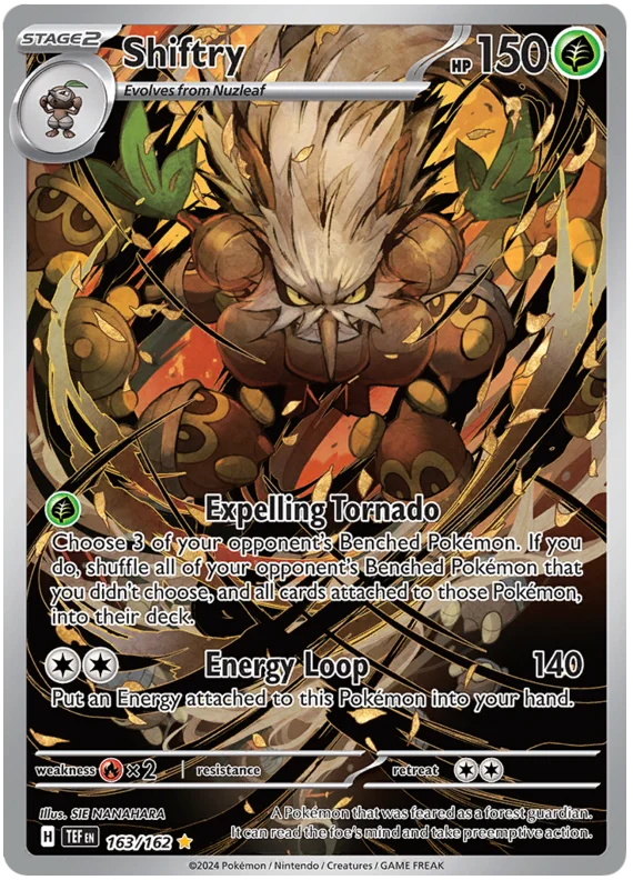 Shiftry Temporal Forces Pokemon Single 163/162