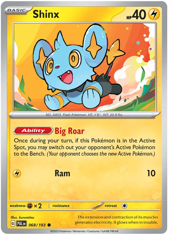 Shinx 068 Paldea Evolved Single Pokemon Card
