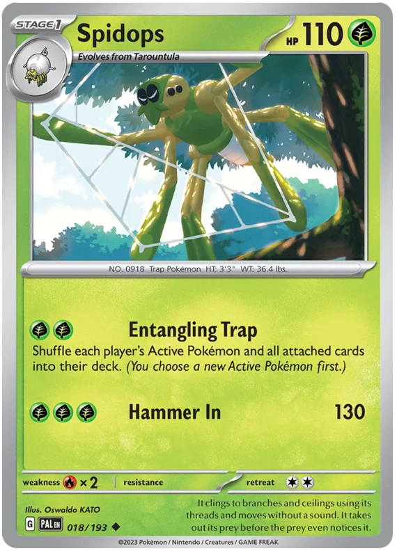 Spidops Paldea Evolved Single Pokemon Card