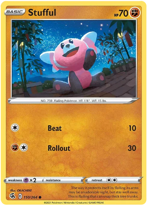 Stufful Fusion Strike Pokemon Card Singles 150/264