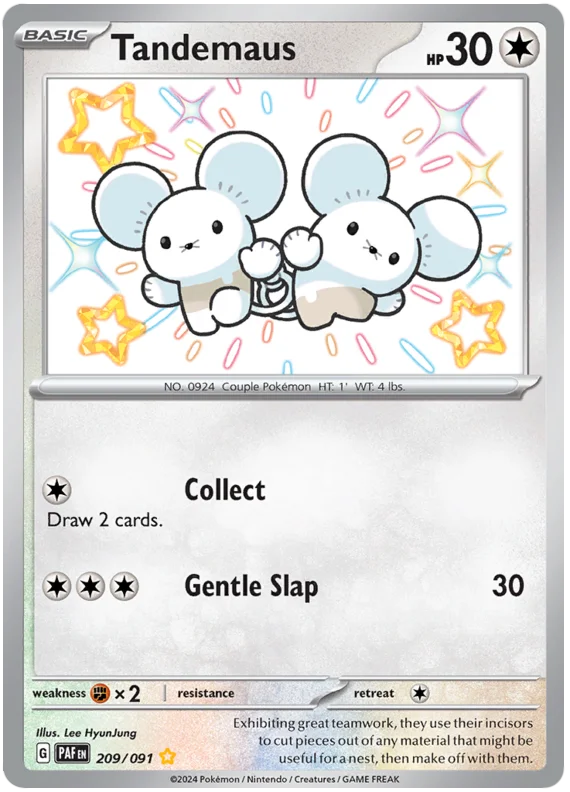 Tandemaus Paldean Fates Pokemon Card Single 209/091