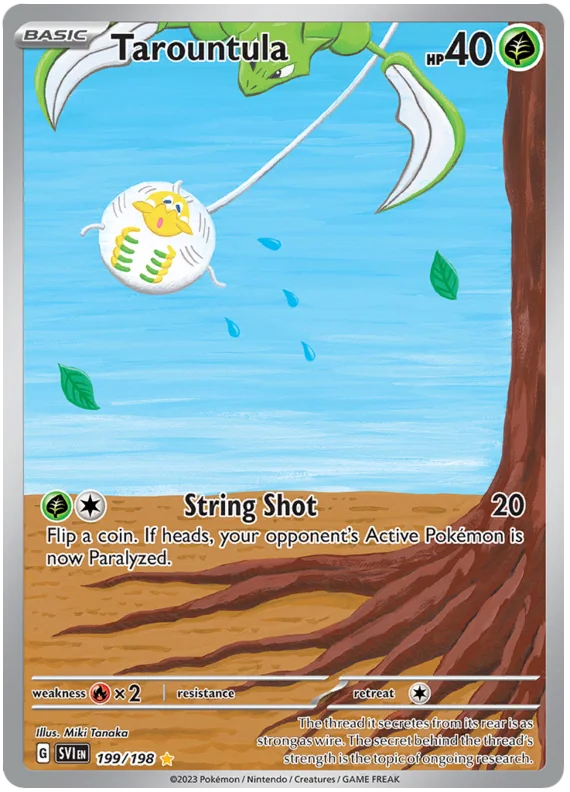 Tarountula Illustration Rare Scarlet & Violet Base Set Pokemon Card Single
