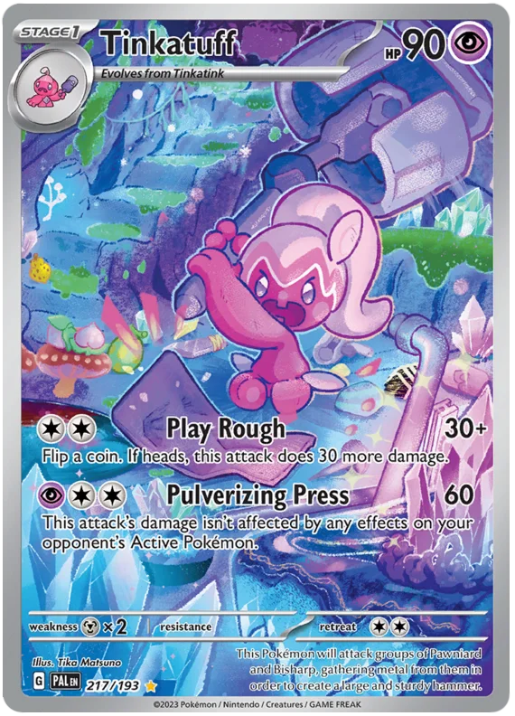 Tinkatuff Illustration Rare Paldea Evolved Single Pokemon Card
