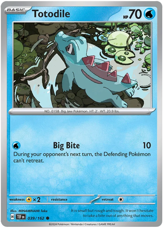 Totodile Temporal Forces Pokemon Single 039/162