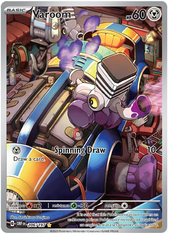 Varoom Illustration Rare Obsidian Flames Single Pokemon Card