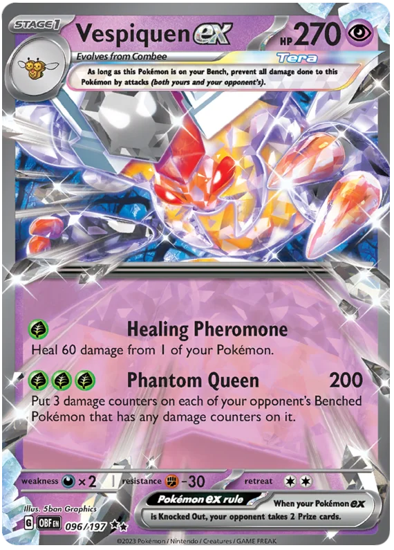 Vespiquen ex Obsidian Flames Single Pokemon Card