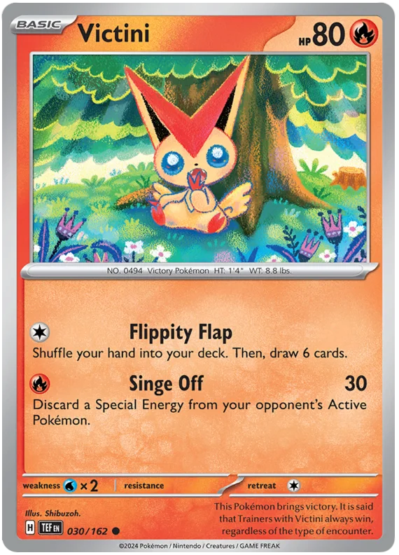 Victini Temporal Forces Pokemon Single 030/162
