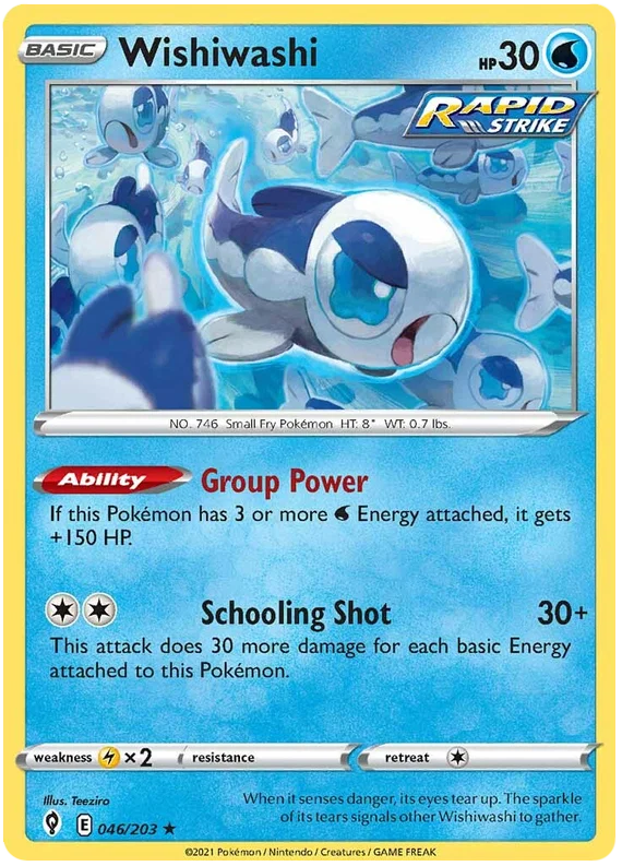 Wishiwashi 046/203 - Pokemon TCG Evolving Skies card