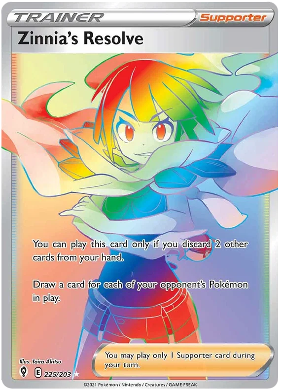 Zinnia's Resolve (Secret) 225/203 - Pokemon TCG Evolving Skies card