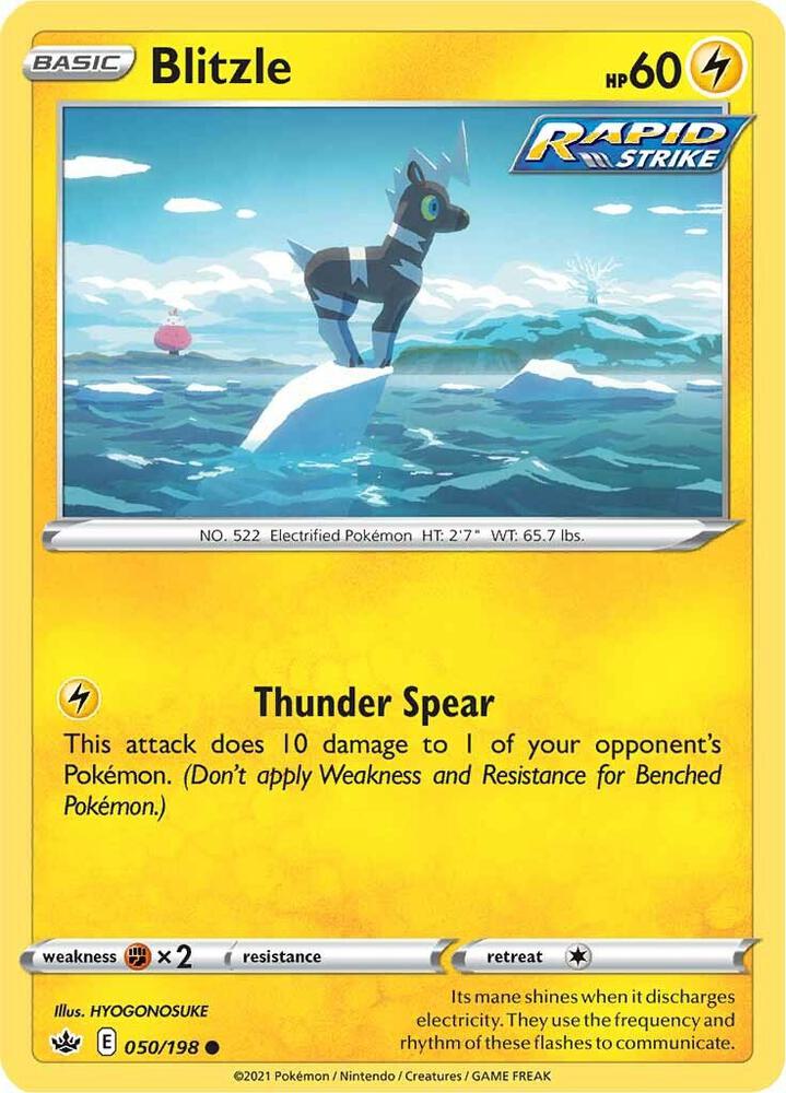 Blitzle 050 - Pokemon TCG Chilling Reign card