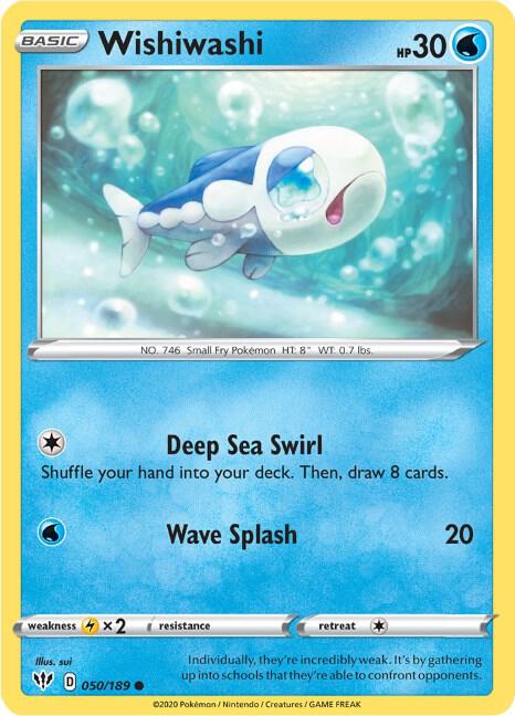Wishiwashi - Darkness Ablaze 050/189 Pokémon card