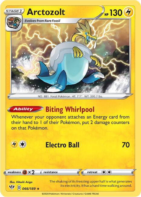 Arctozolt - Darkness Ablaze 066/189 Pokémon card