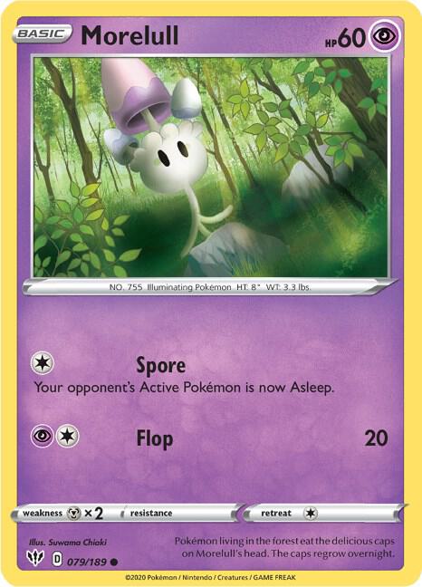 Morelull - Darkness Ablaze 079/189 Pokémon card