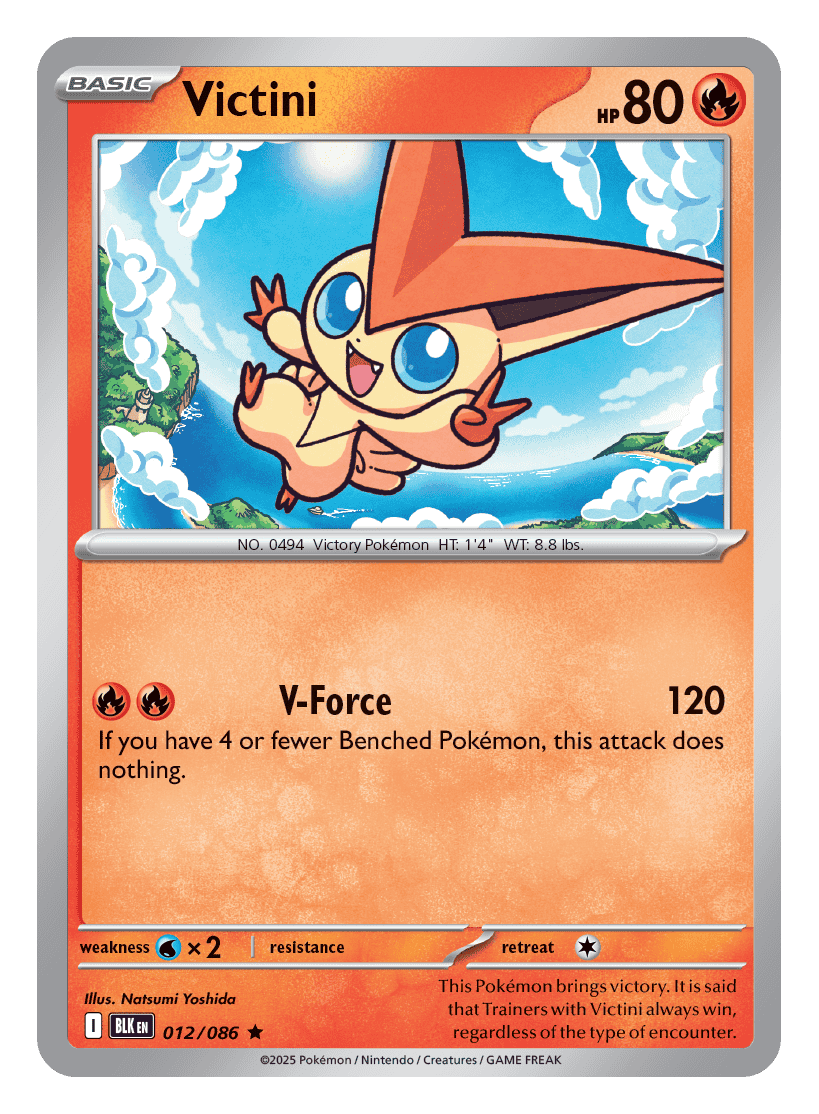 Victini 012/086 - Pokémon TCG Black Bolt card