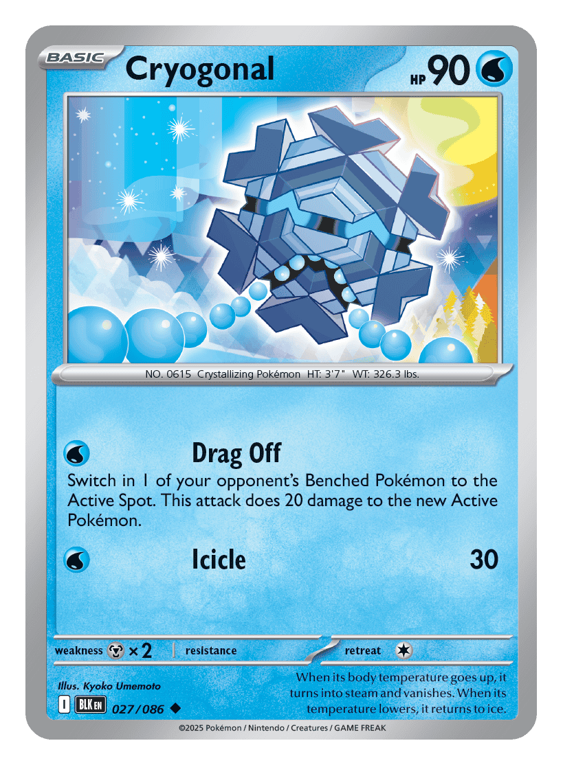 Cryogonal 027/086 - Pokémon TCG Black Bolt card