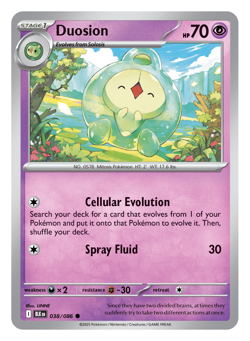 Duosion 038/086 - Pokémon TCG Black Bolt card