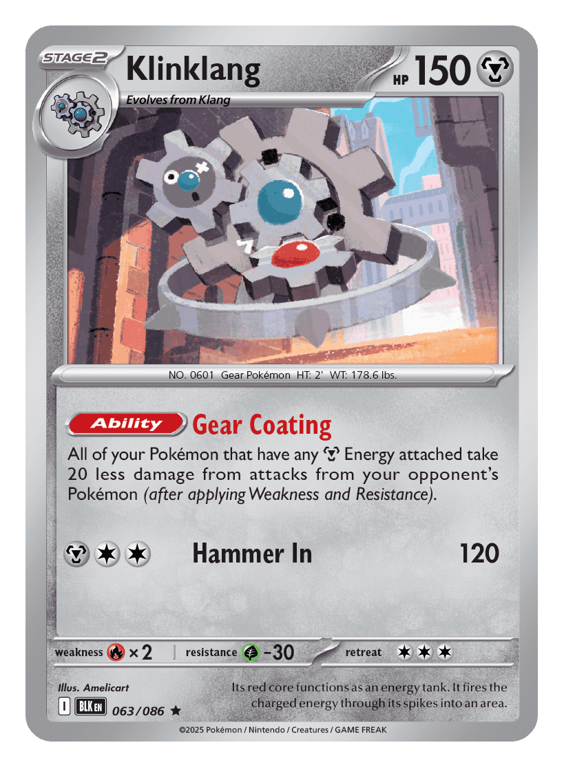 Klinklang 063/086 - Pokémon TCG Black Bolt card