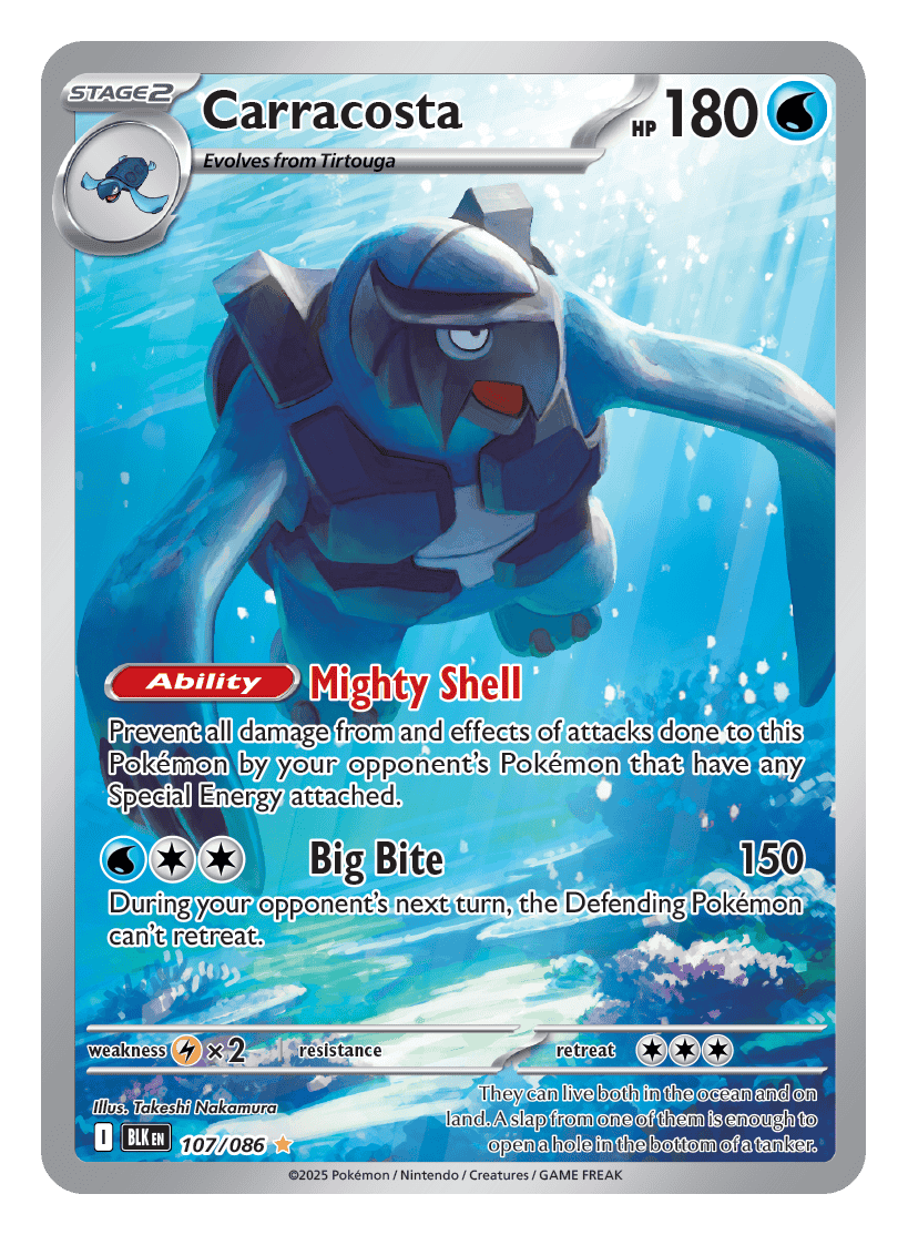 Carracosta 107/086 - Pokémon TCG Black Bolt card