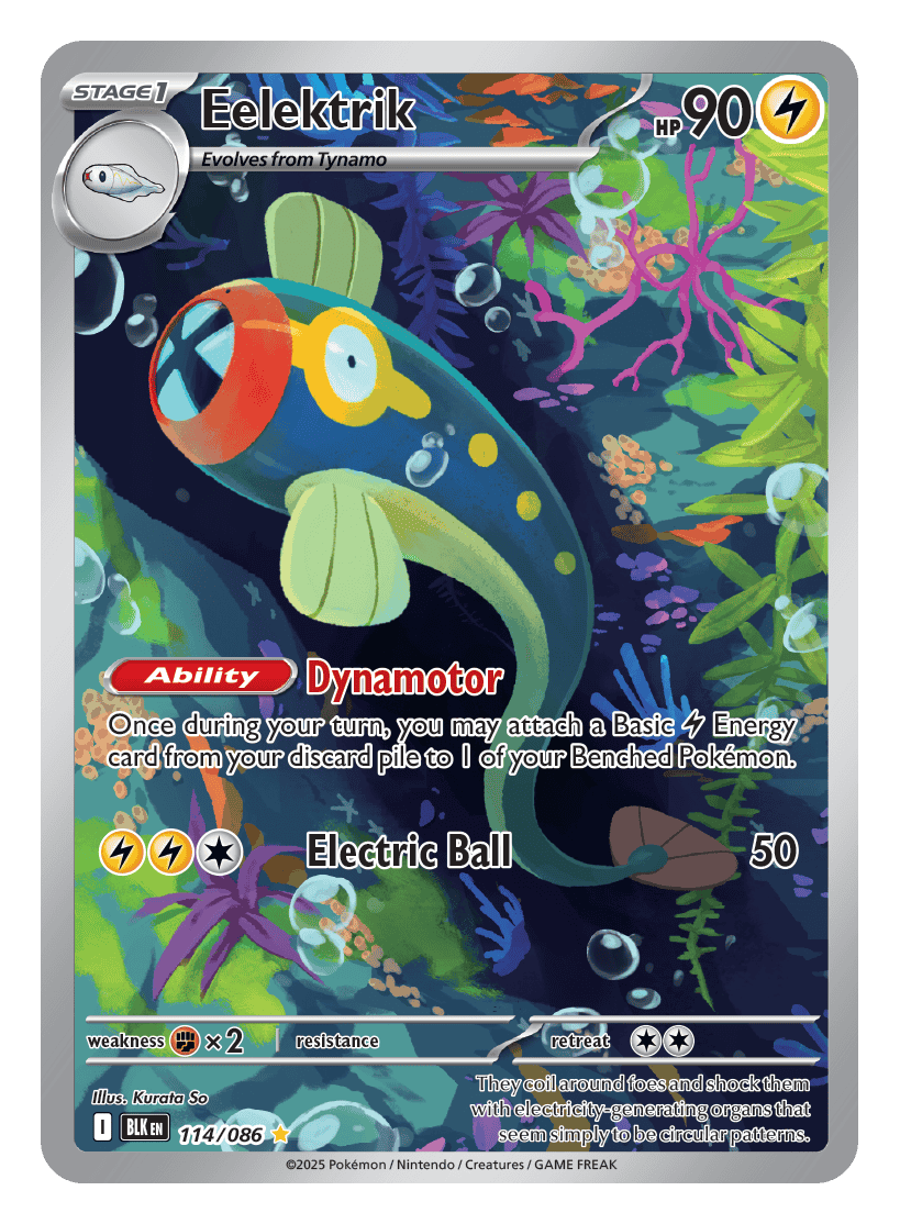 Eelektrik 114/086 - Pokémon TCG Black Bolt card