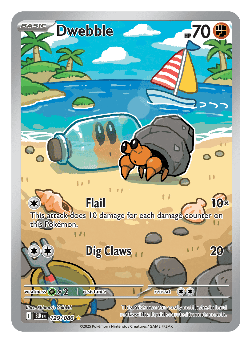 Dwebble 129/086 - Pokémon TCG Black Bolt card