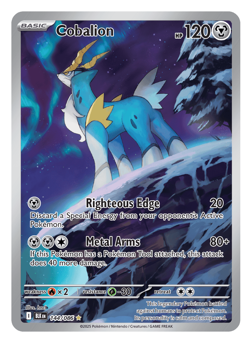 Cobalion 144/086 - Pokémon TCG Black Bolt card