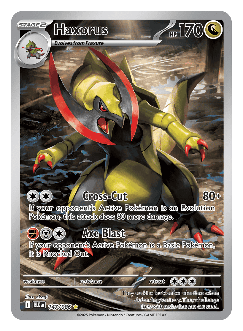 Haxorus 147/086 - Pokémon TCG Black Bolt card