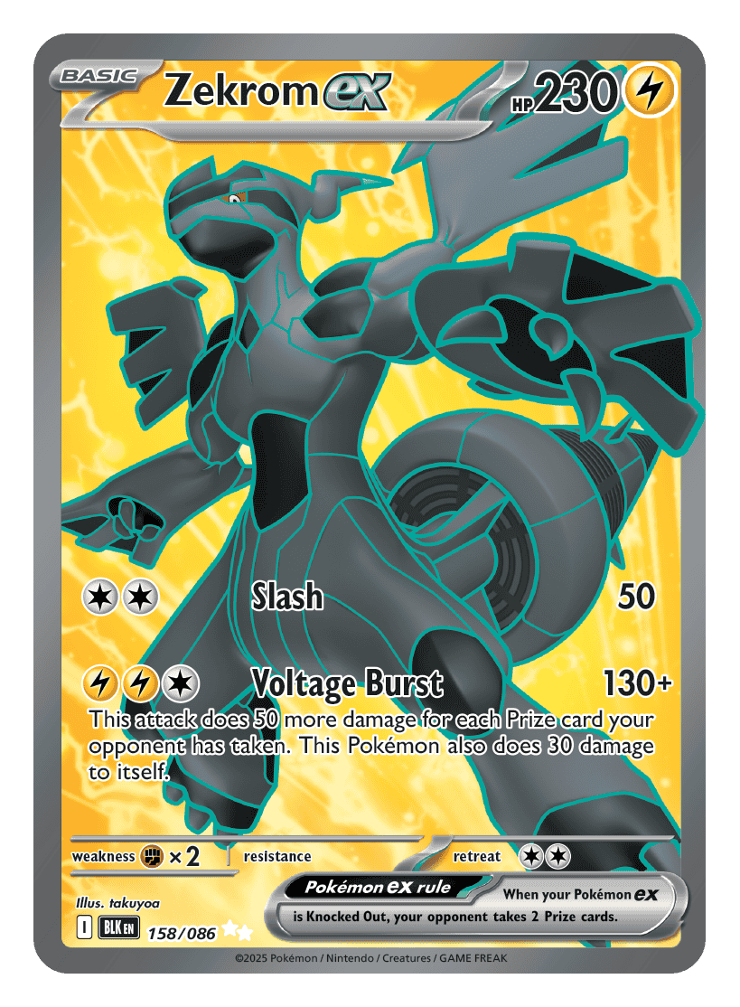 Zekrom ex 158/086 - Pokémon TCG Black Bolt card