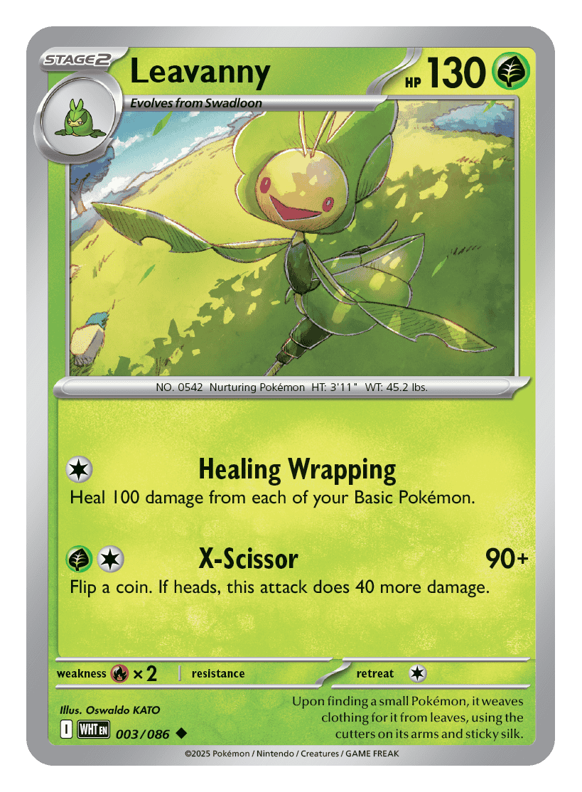 Leavanny 003/086 - Pokémon TCG White Flare card