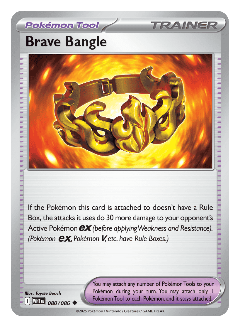 Brave Bangle 080/086 - Pokémon TCG White Flare card