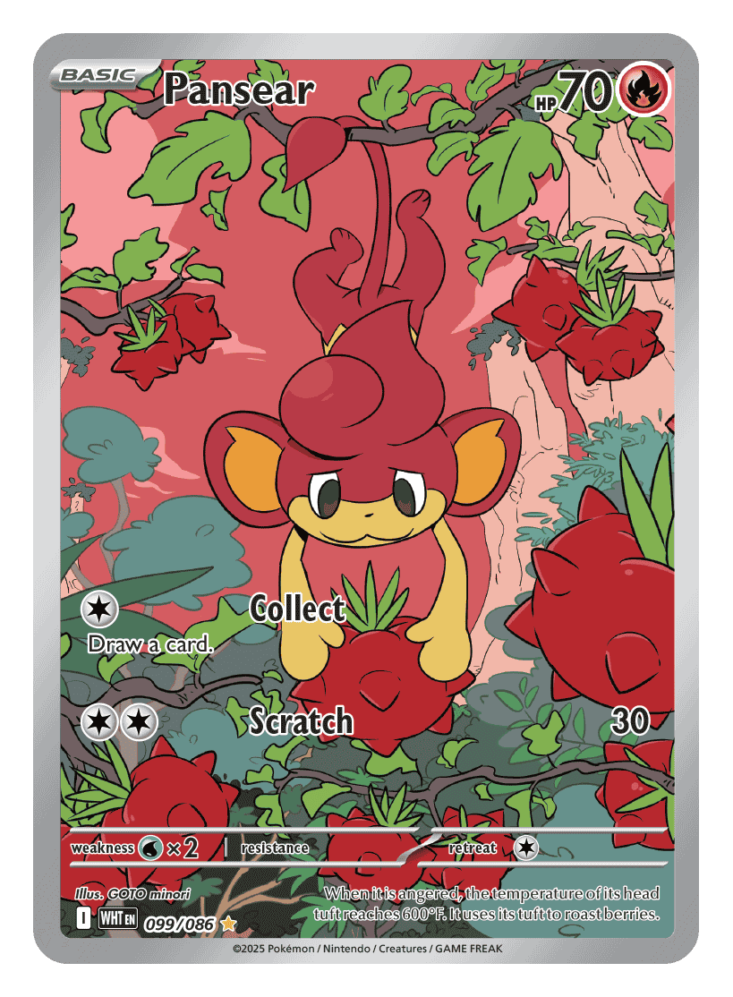 Pansear 099/086 - Pokémon TCG White Flare card