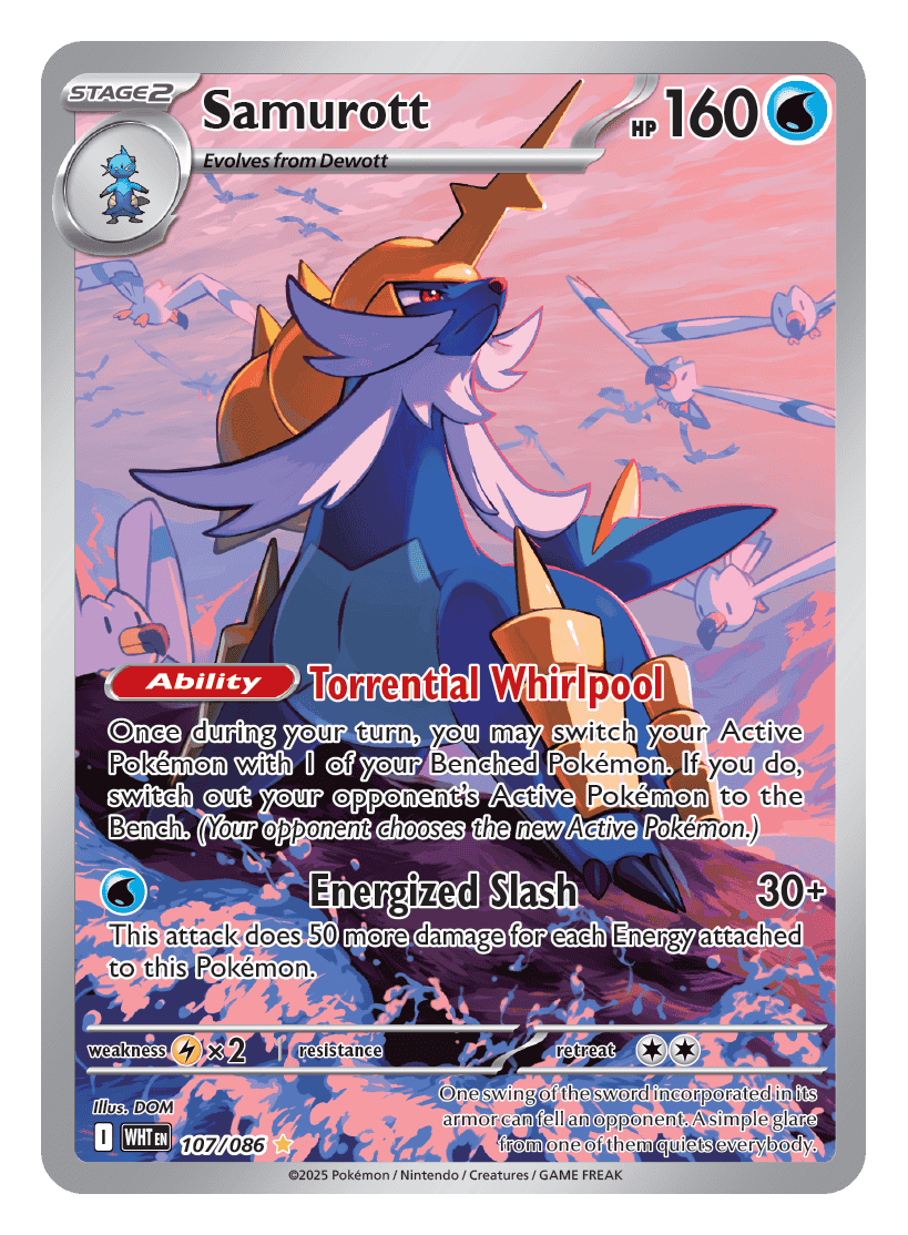 Samurott 107/086 - Pokémon TCG White Flare card