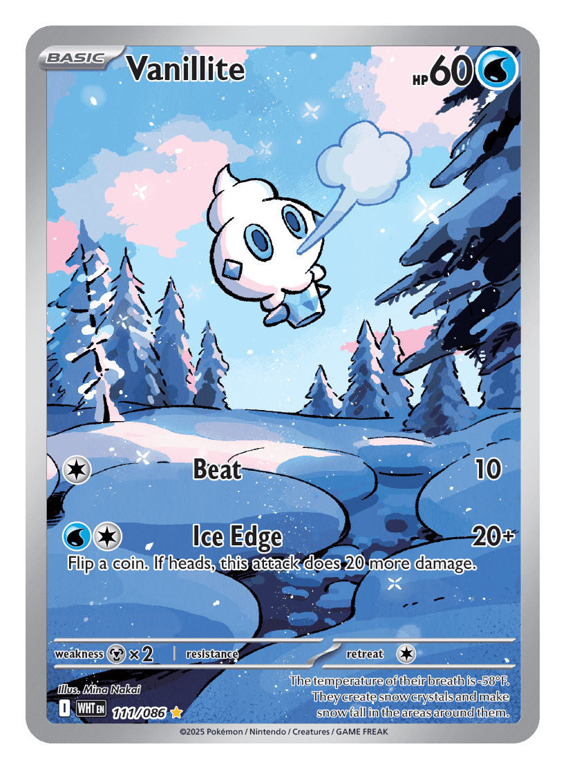 Vanillite 111/086 - Pokémon TCG White Flare card