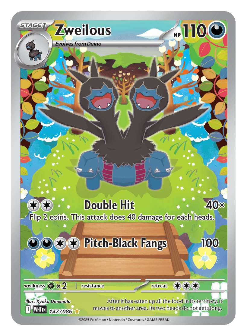 Zweilous 147/086 - Pokémon TCG White Flare card
