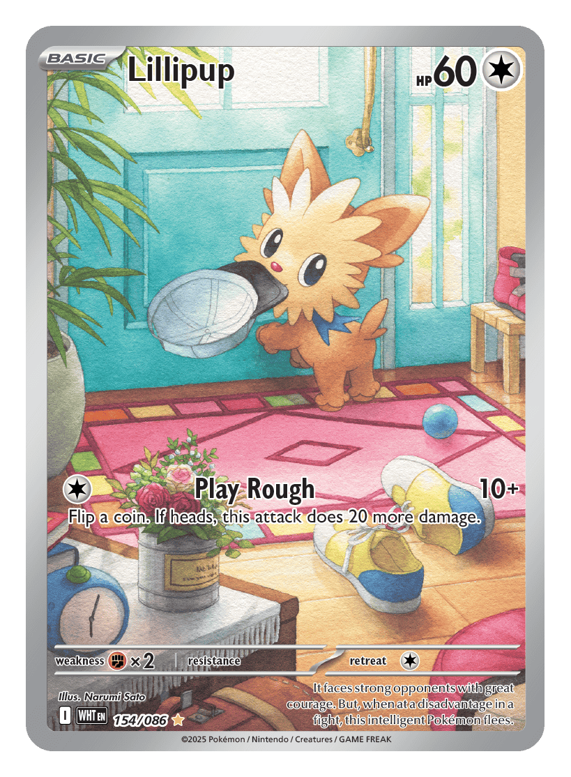Lillipup 154/086 - Pokémon TCG White Flare card