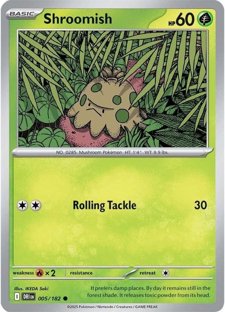 Shroomish 005/182 - Destined Rivals Pokémon TCG card