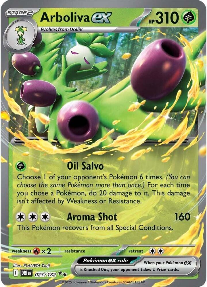 Arboliva ex 023/182 - Destined Rivals Pokémon TCG card
