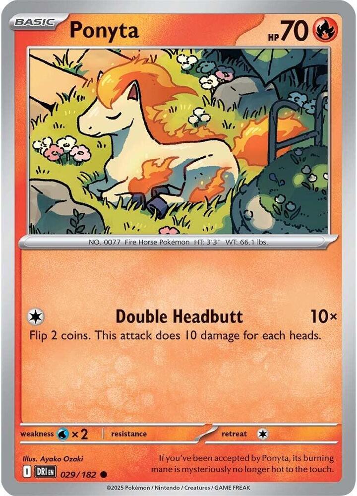 Ponyta 029/182 - Destined Rivals Pokémon TCG card
