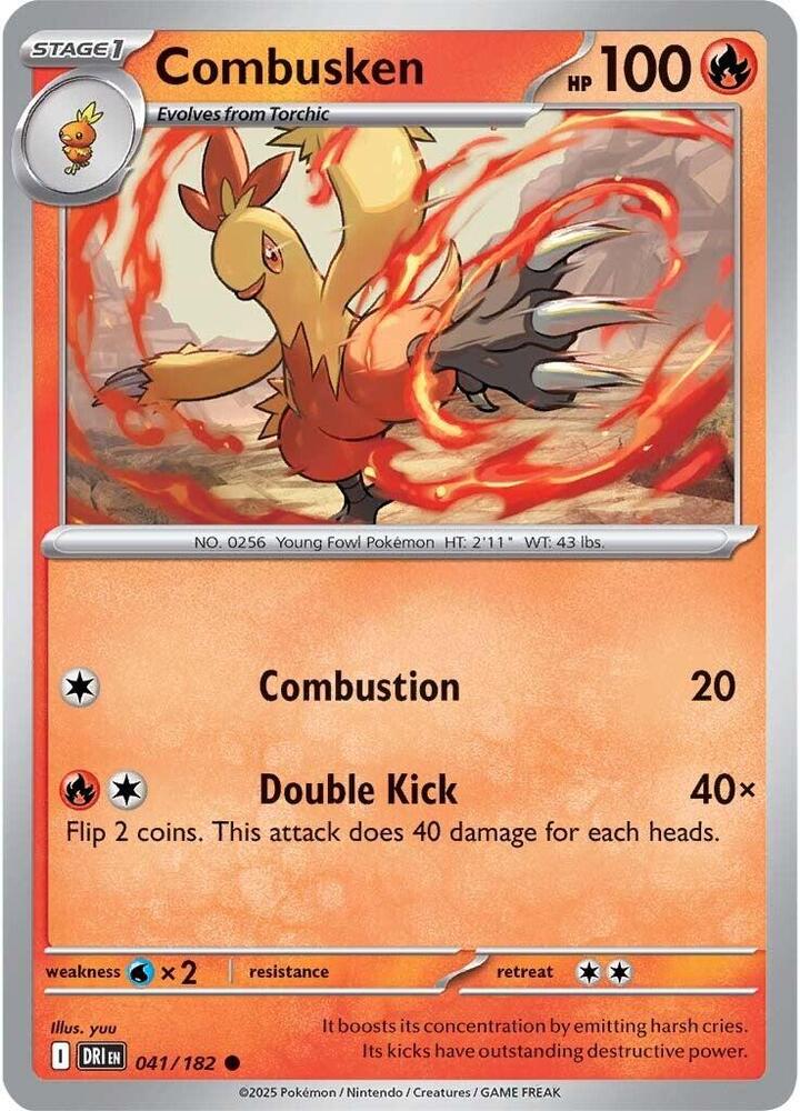 Combusken 041/182 - Destined Rivals Pokémon TCG card