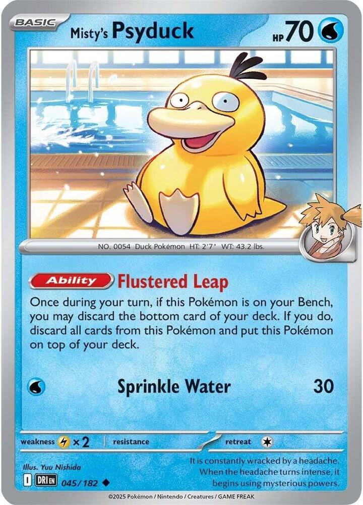 Misty's Psyduck 045/182 - Destined Rivals Pokémon TCG card