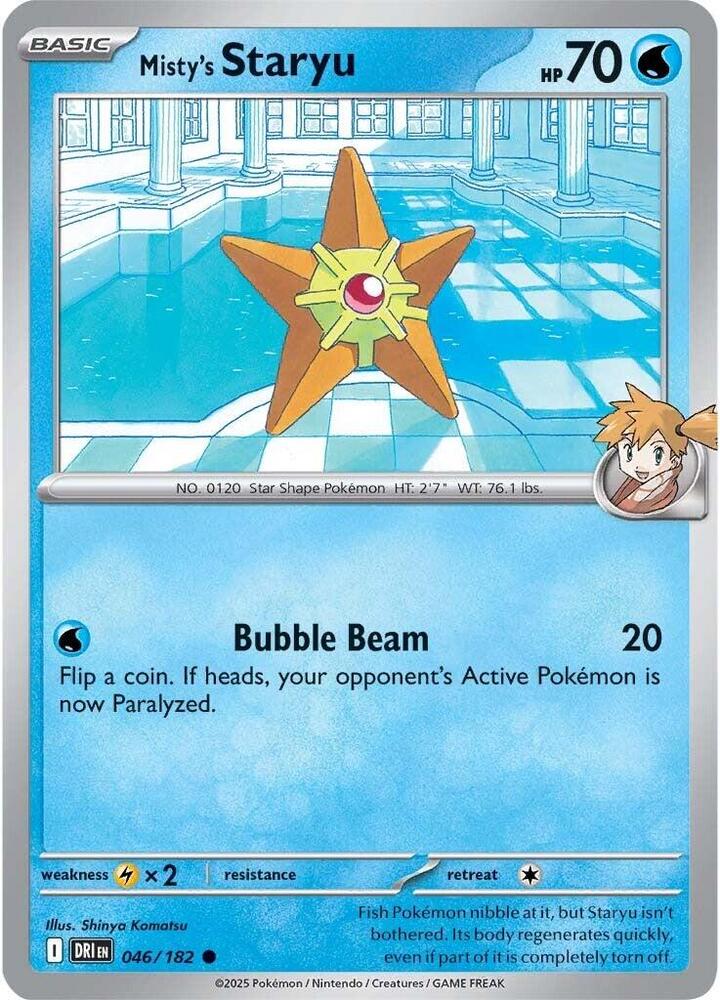 Misty's Staryu 046/182 - Destined Rivals Pokémon TCG card