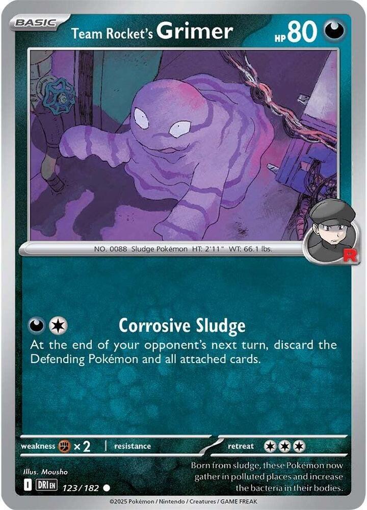 Team Rocket's Grimer 123/182 - Destined Rivals Pokémon TCG card