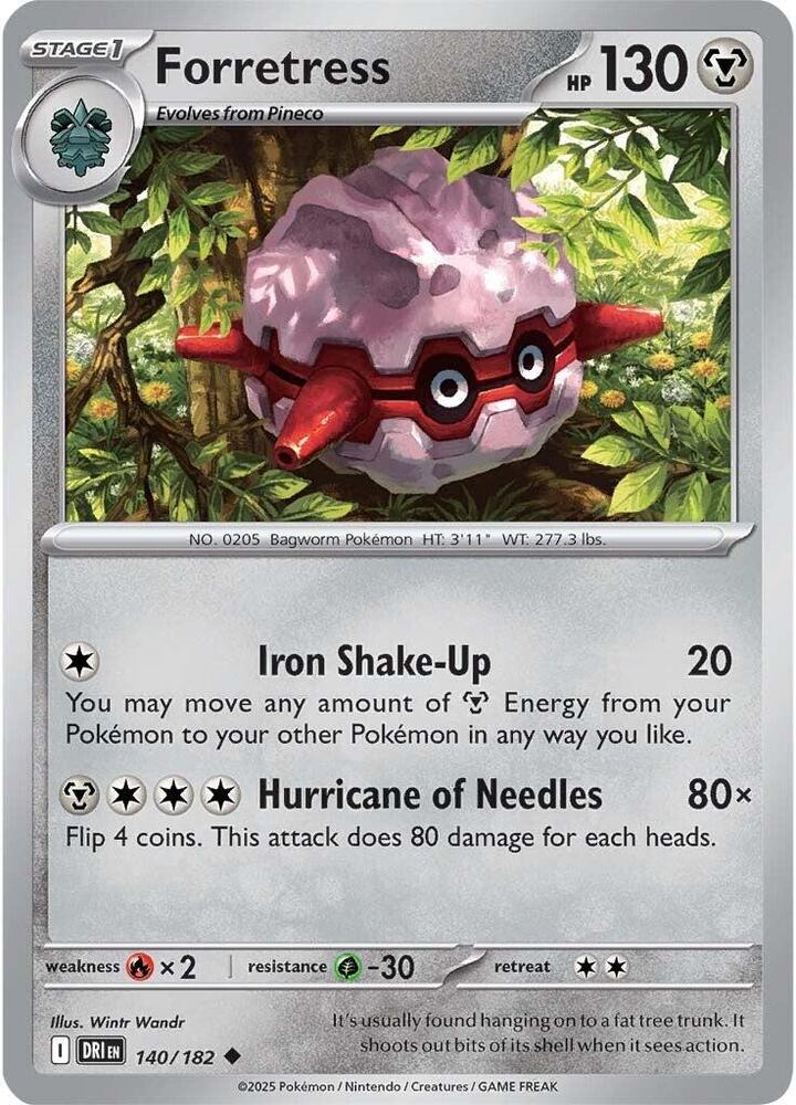 Forretress 140/182 - Destined Rivals Pokémon TCG card