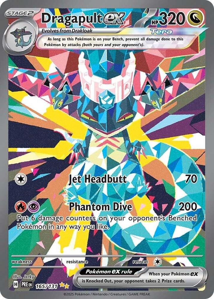 Dragapult ex 165/131 - Standard card artwork - Pokemon TCG Prismatic Evolutions card