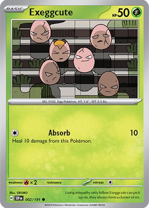 Exeggcute 002/191 - Pokemon TCG Surging Sparks card