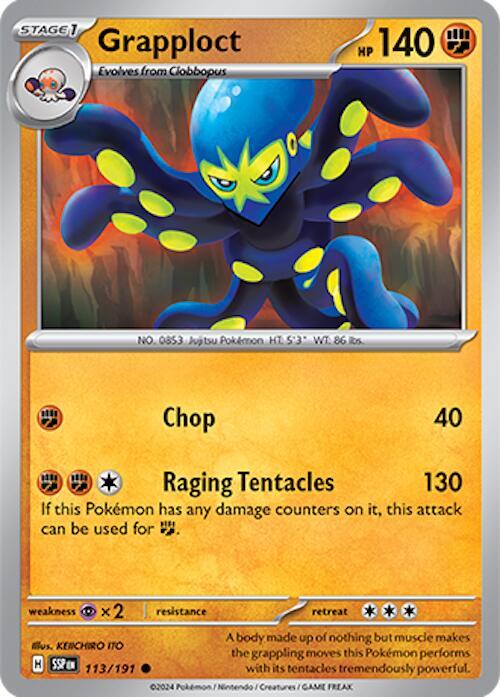 Grapploct 113/191 - Pokemon TCG Surging Sparks card