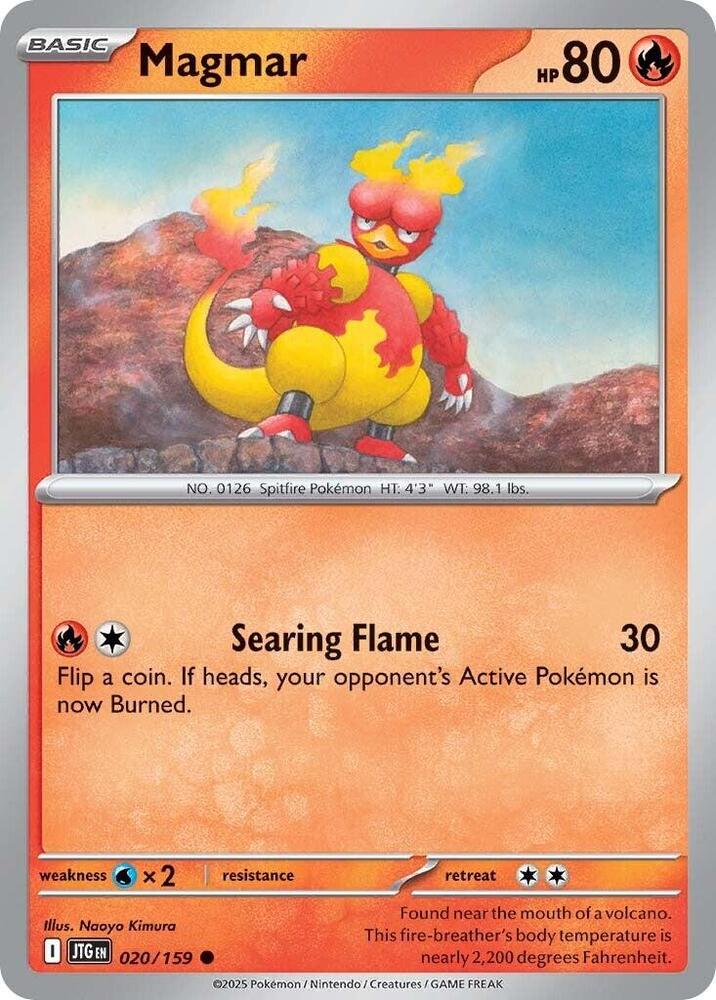 Magmar 020/159 - Pokemon TCG Journey Together card