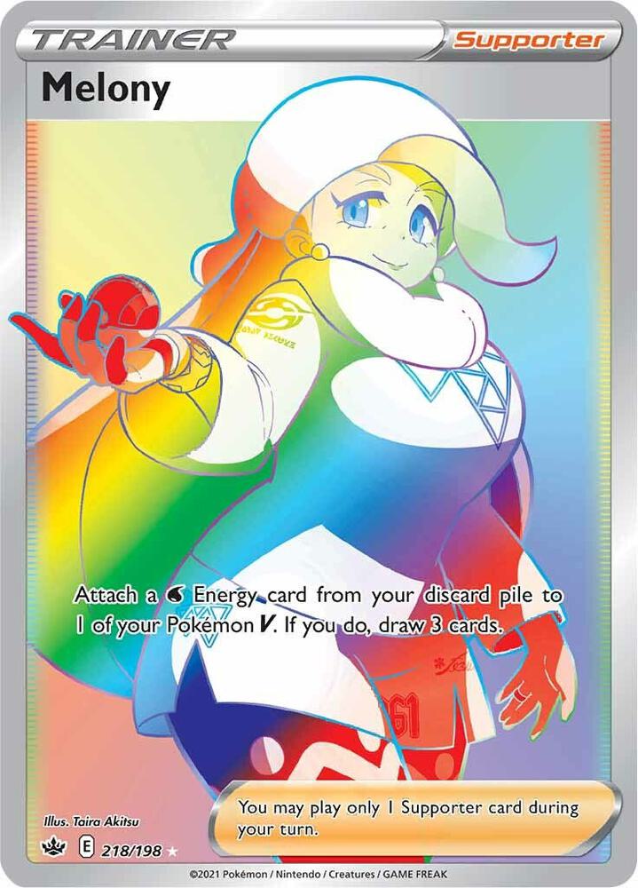 Melony (Secret) 218 - Pokemon TCG Chilling Reign card