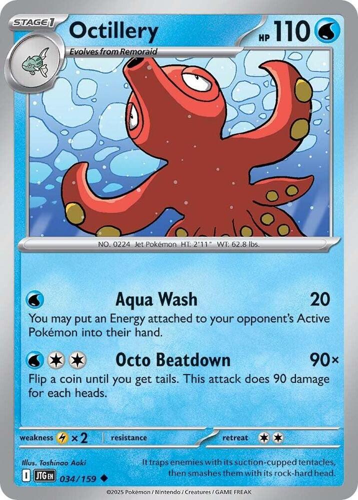 Octillery 034/159 - Pokemon TCG Journey Together card