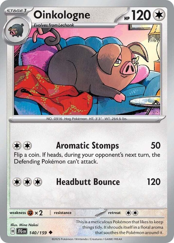 Oinkologne 140/159 - Pokemon TCG Journey Together card